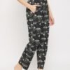 Animal Print Pyjama in Black - 100% Cotton - Image 5