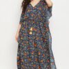 Pretty Florals Long Kaftan - Crepe - Image 2