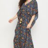 Pretty Florals Long Kaftan - Crepe - Image 3