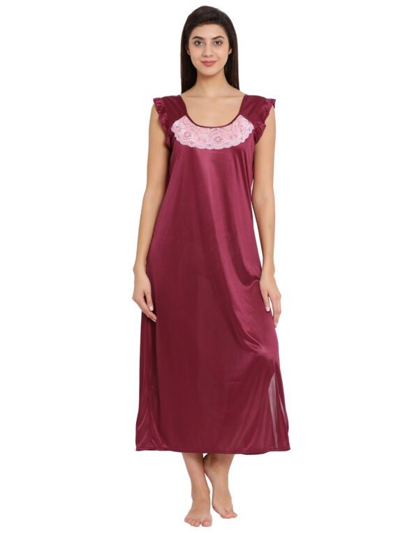 Satin Long Night Dress