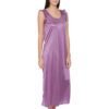 4 Pcs Nightwear In Purple - Satin - Image 3