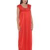 Satin Night Dress with Lace Neckline - Image 2