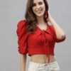 Red Drawstring Top - Image 3