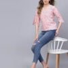 Light Pink Petal Sleeve Top - Image 2