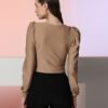 Light Brown Crop Top - Image 4