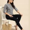 Grey Cotton Striped Shirt - Image 4