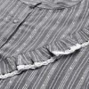 Grey Cotton Striped Shirt - Image 5