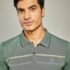 Premium Cotton Men's Polo T-Shirt Available in 2 Colors: Dark Green and Light Blue - Image 2