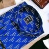 Men's Blue Slim Fit Fine Cotton Shirt - Image 3