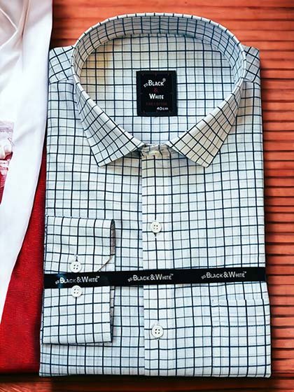 Men’s White Slim Fit Fine Cotton Shirt