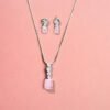 Cz Delicate Pendant Set With Rhodium Plating - Image 2