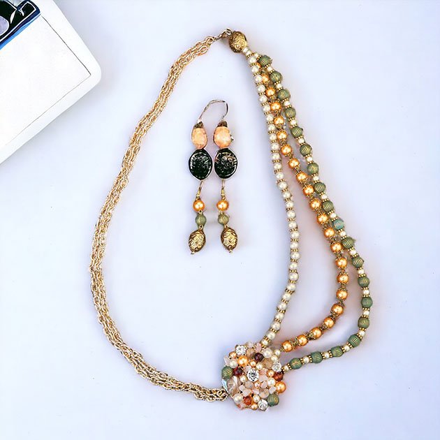 Western Fancy Mala With Gold Plating
