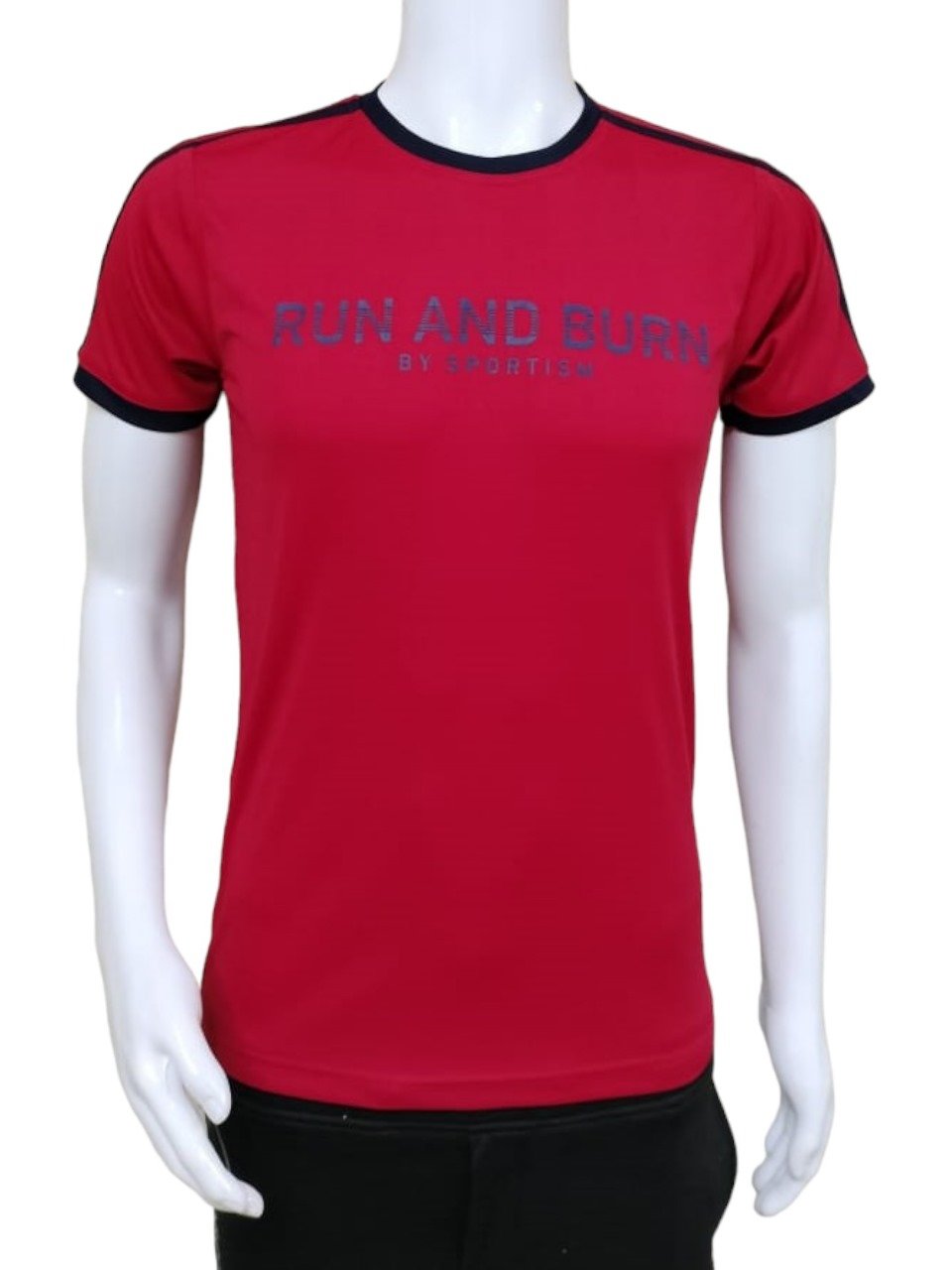 Sportism Half Sleeves T-Shirt in Red