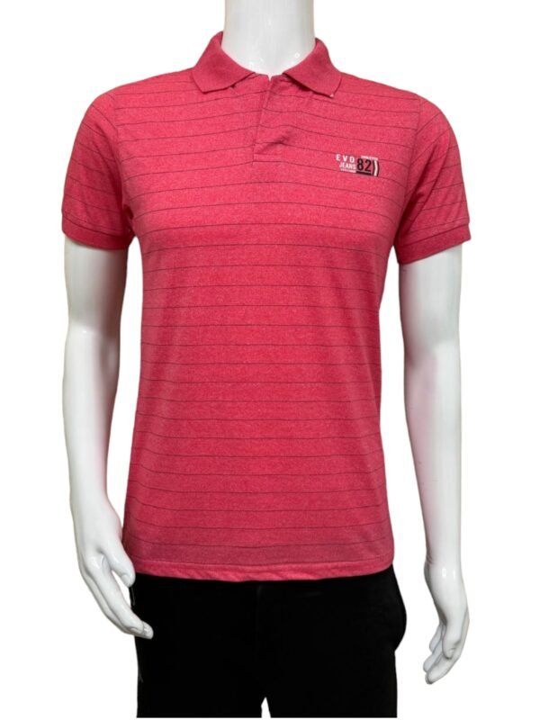 Coral Men's Collar T-Shirt