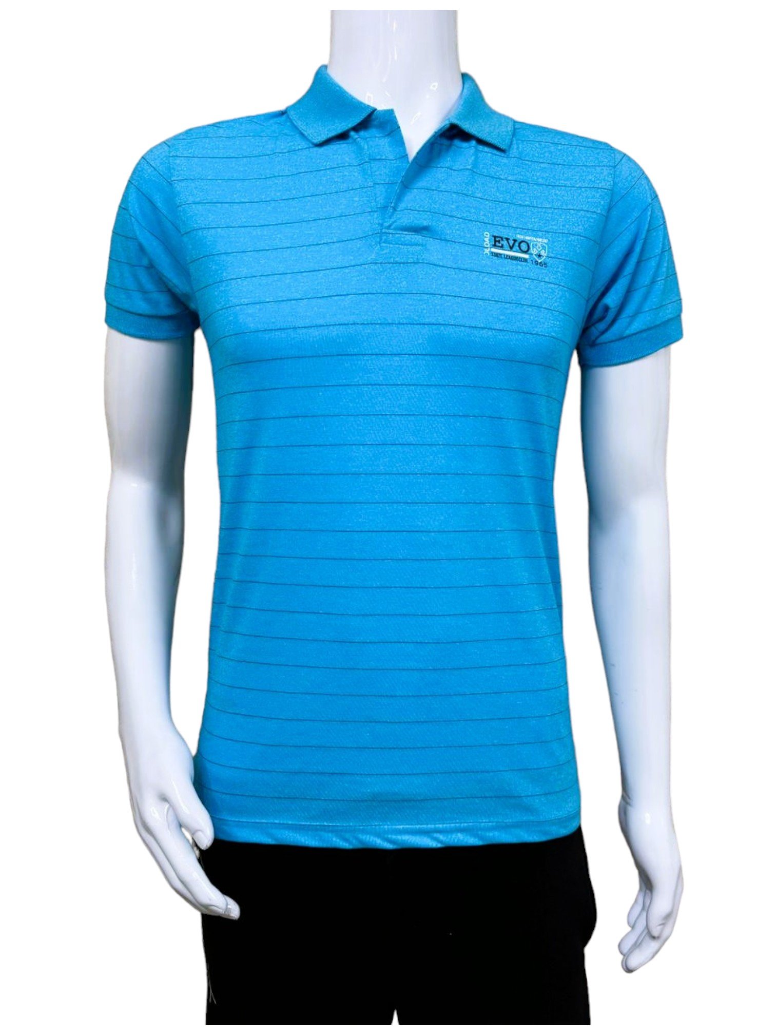 Turquoise Men’s Collar T-Shirt