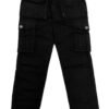 Black Men's Cargo Pants | 6 Pockets - Image 2