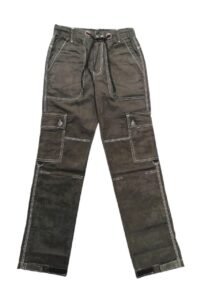 Grey Men’s Corduroy Cargo Pants | 6 Pockets