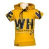 Boys T-Shirt with a hoodie in Mustard - Image 2