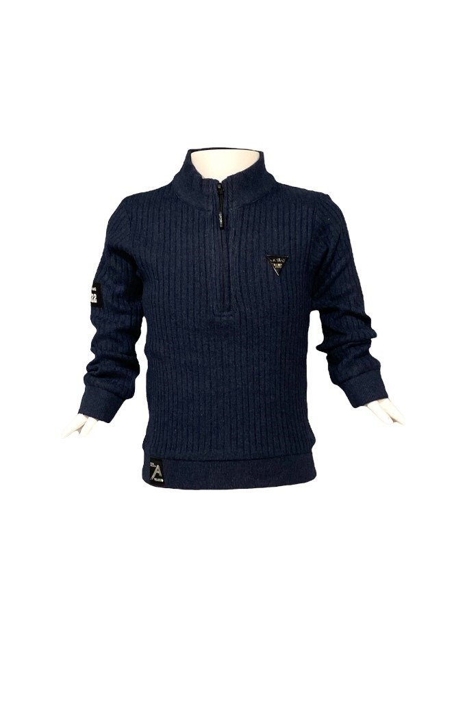 Smart and Stylish Sweater for Boys in Navy