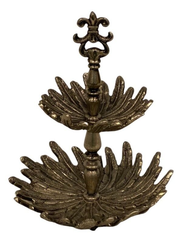 DECORATIVE 2 TIER PLATE STAND - Image 2