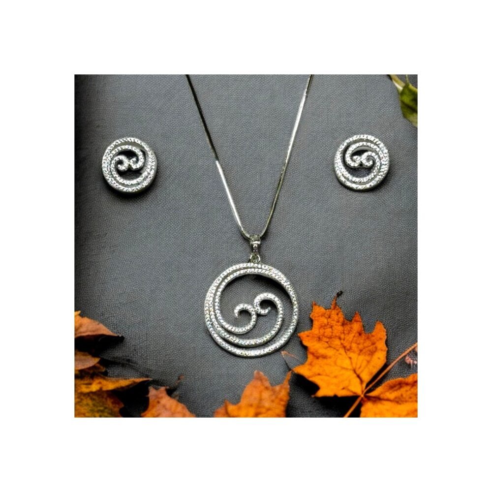 Cz Pendant Set