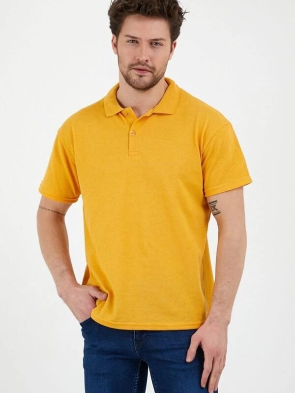 Men's Cotton Honey Dew Polo Neck T-Shirt - X-Large