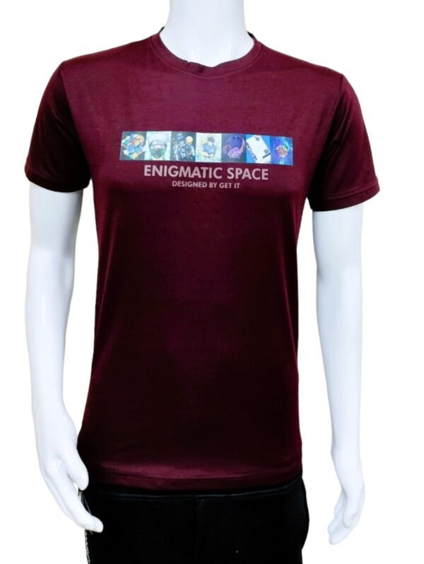 Maroon Men's Casual T-Shirt - XXL