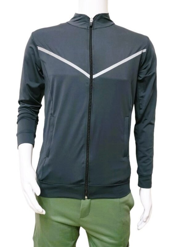 Grey Men's Dri-Fit Gym Jackets - Image 2