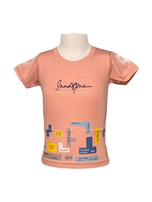 Comfortable Boys T-Shirt in Peach - 20
