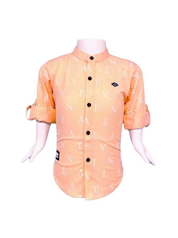 Stylish and Comfortable Shirt for Boys in Peach - 20