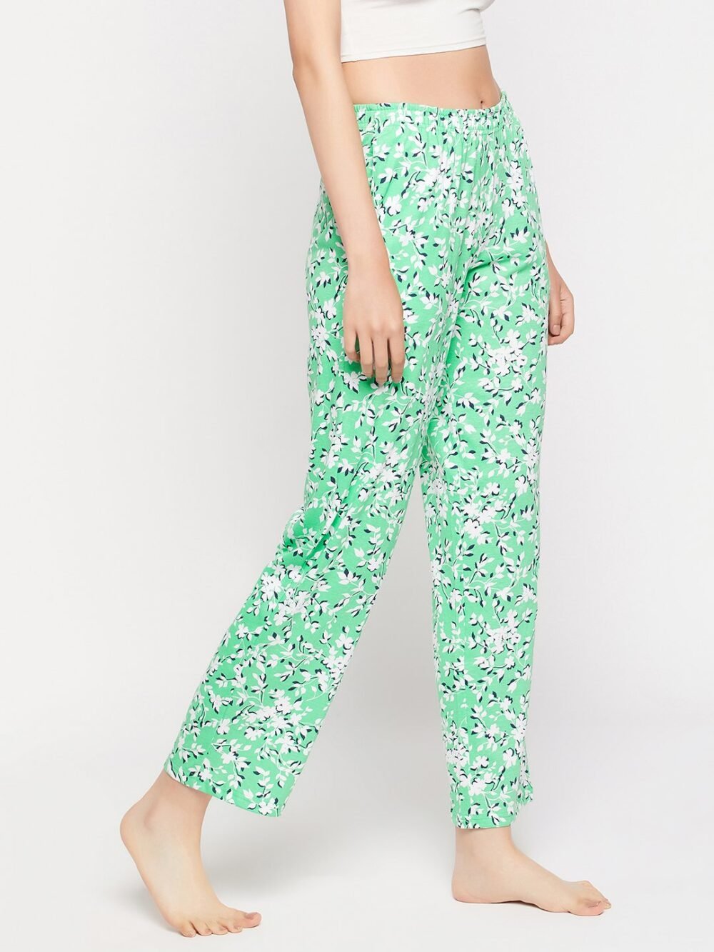 Pretty Florals Pyjama in Seafoam Green - 100% Cotton - Image 5