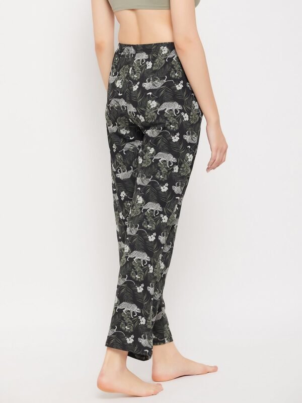 Animal Print Pyjama in Black - 100% Cotton - Image 6