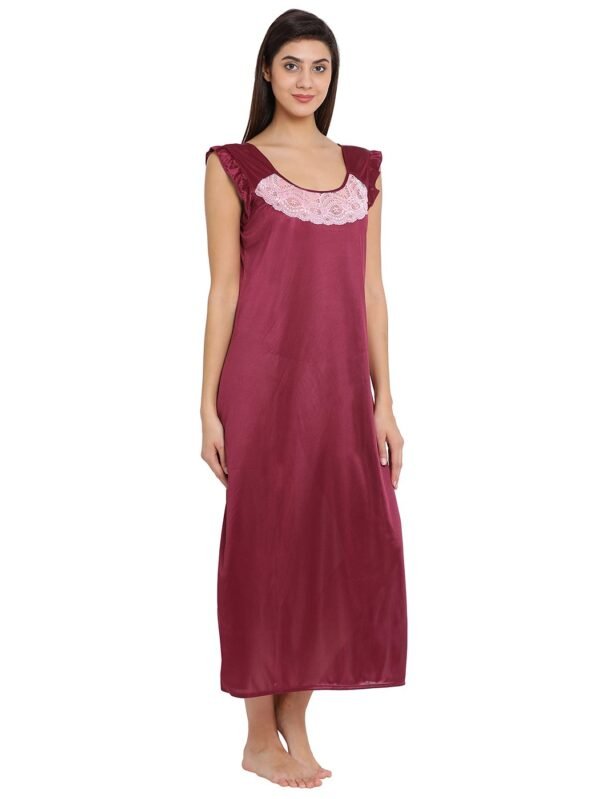 Satin Long Night Dress - Image 2