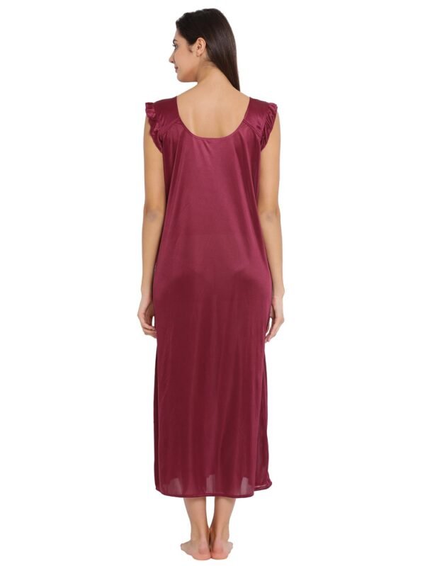 Satin Long Night Dress - Image 4