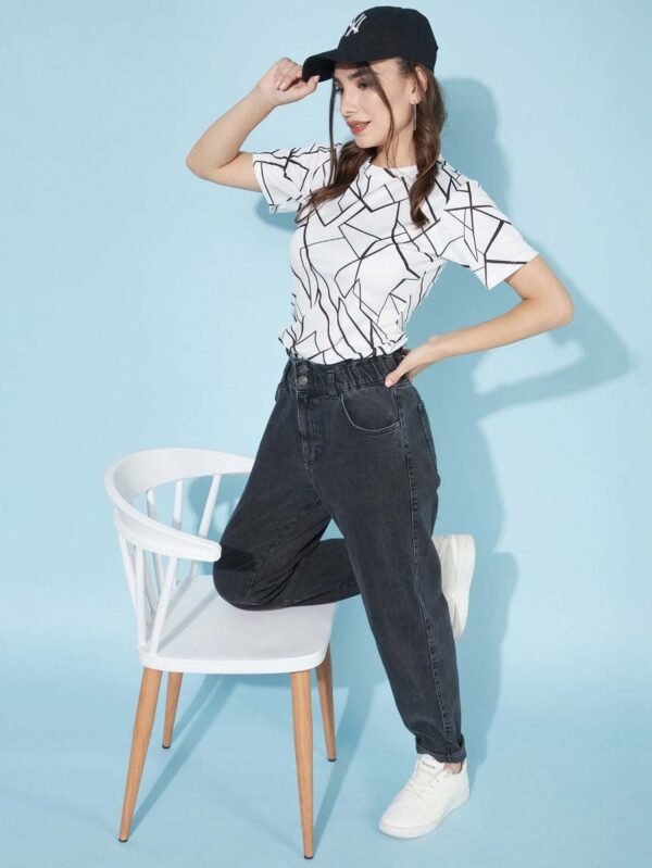 White Printed Top - Image 3