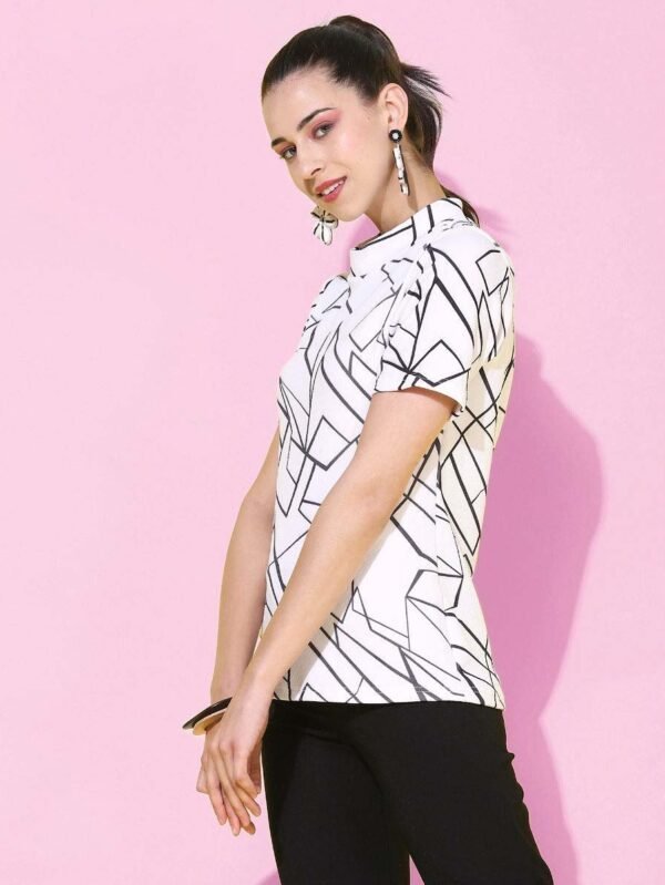 White Printed Top - Image 4