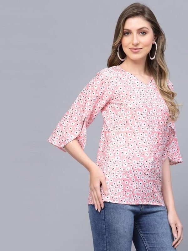 Light Pink Petal Sleeve Top - Image 4
