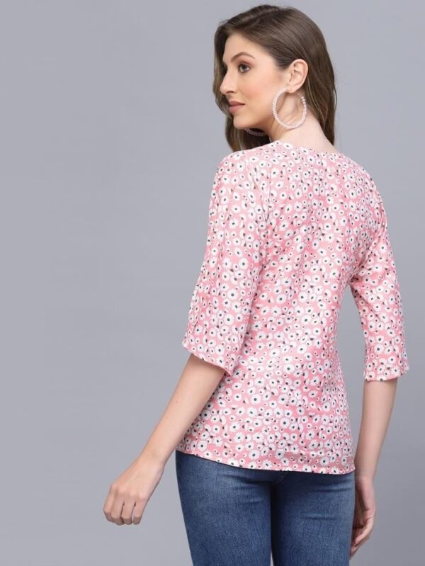 Light Pink Petal Sleeve Top - Image 5