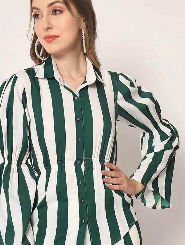 Teal and White Printed Co-ords Set - Image 5