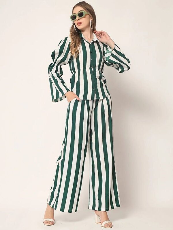 Teal and White Printed Co-ords Set - Image 6