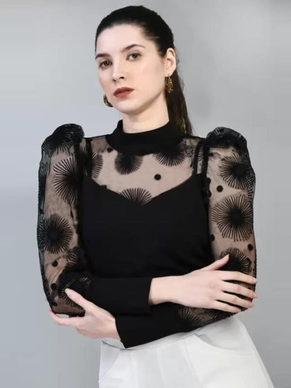 Black Plain Top - Image 3