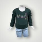 Olive Green Girls Top