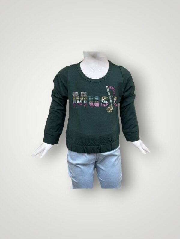 Olive Green Girls Top - 18