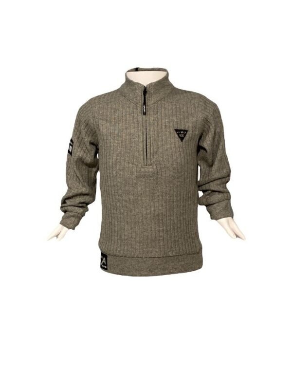 Smart and Stylish Sweater for Boys in Grey - 24